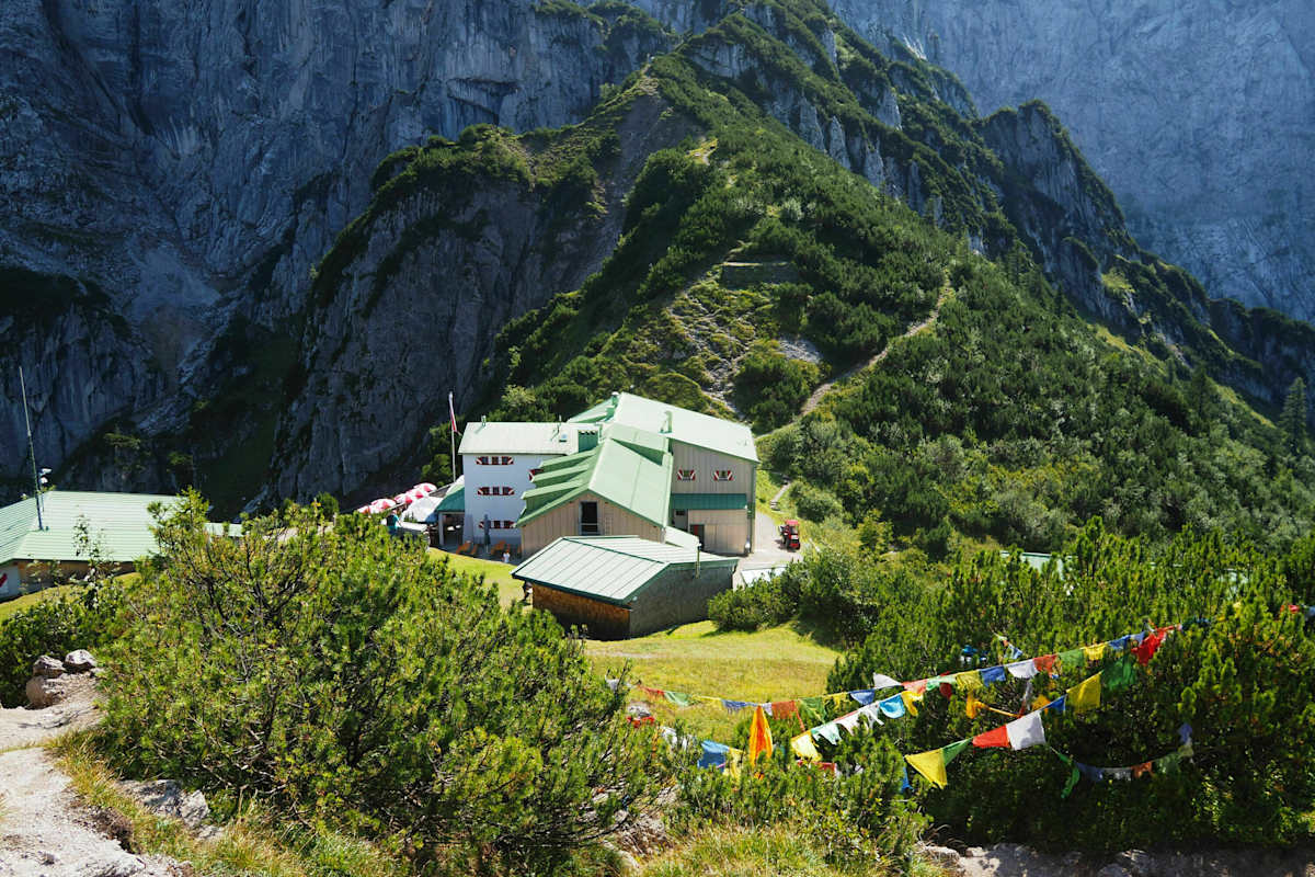Das Stripsenjochhaus im Kaisergebirge in Tirol