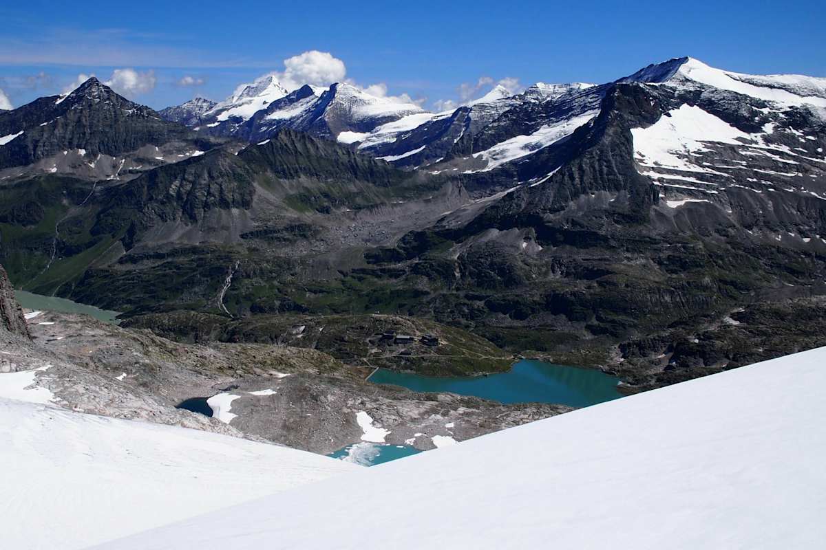 Blick vom Sonnblick im Stubachtal