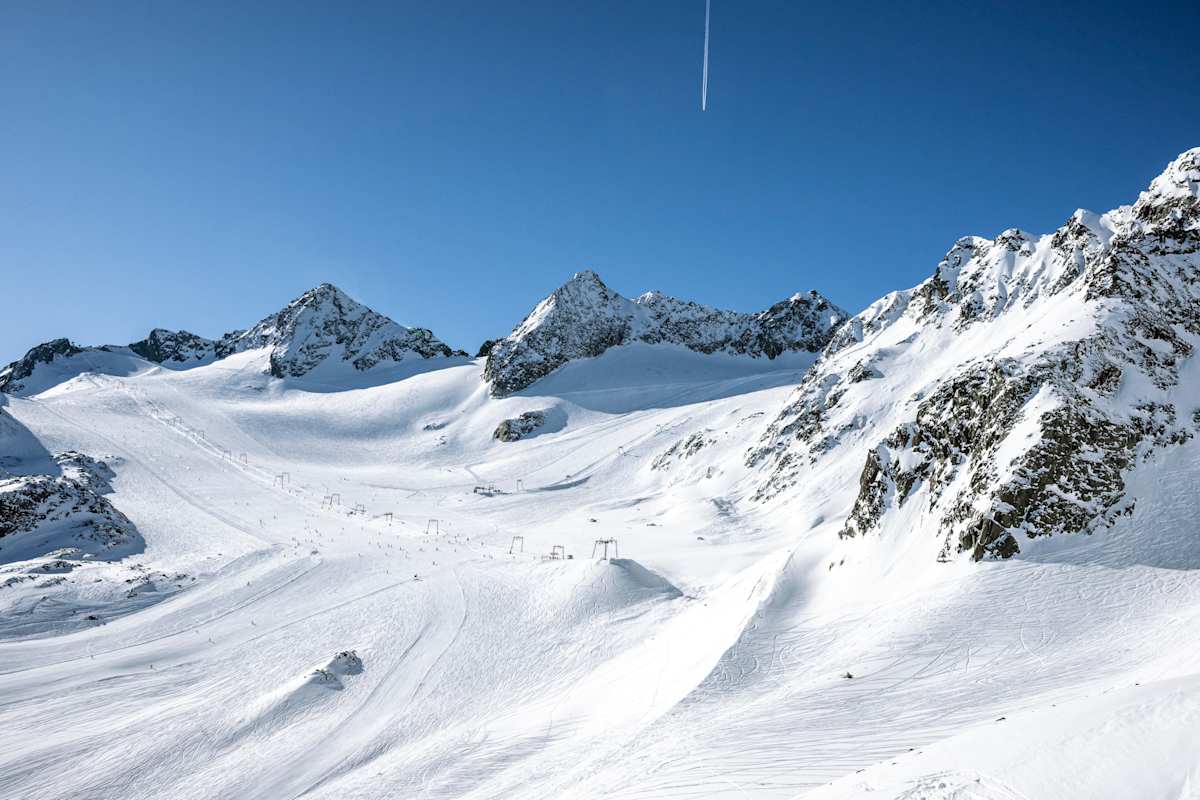 Das Gletscher-Skigebiet Stubaier Gletscher