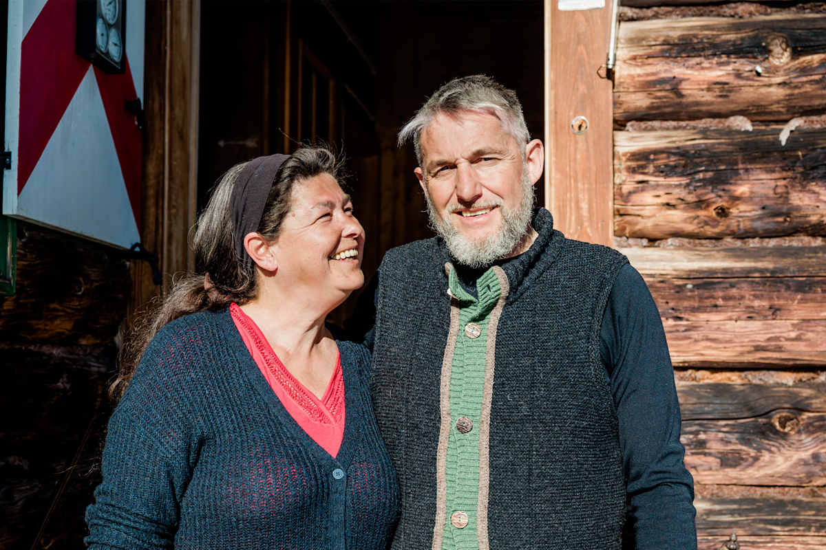 Die Hüttenwirte Tanja und Robert Scharler im Portrait