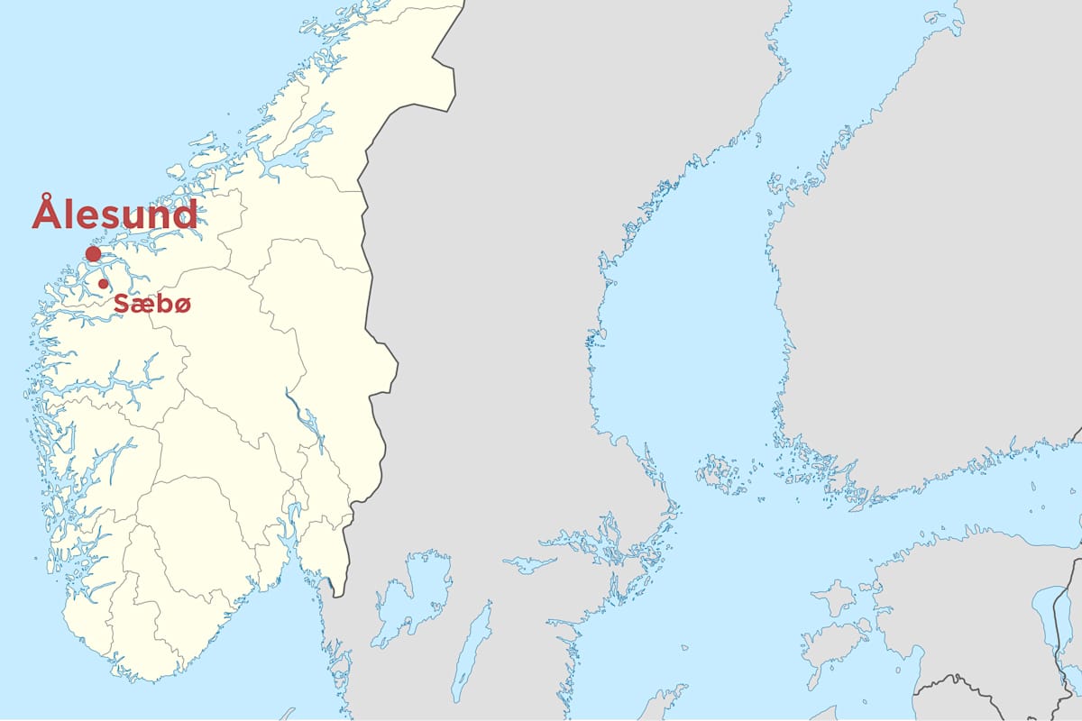 Norwegen Sunnmore Alps Alesund