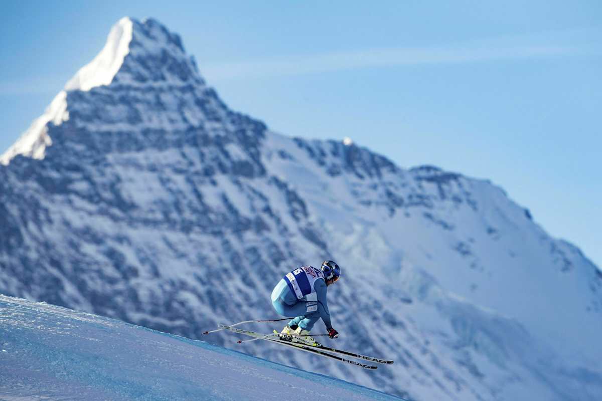 Aksel Lund Svindal in Val d'Isere, Frankreich