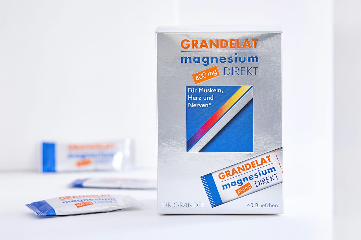 Zu sehen ist das Gandelat Magnesium Direkt von Dr. Grandel.