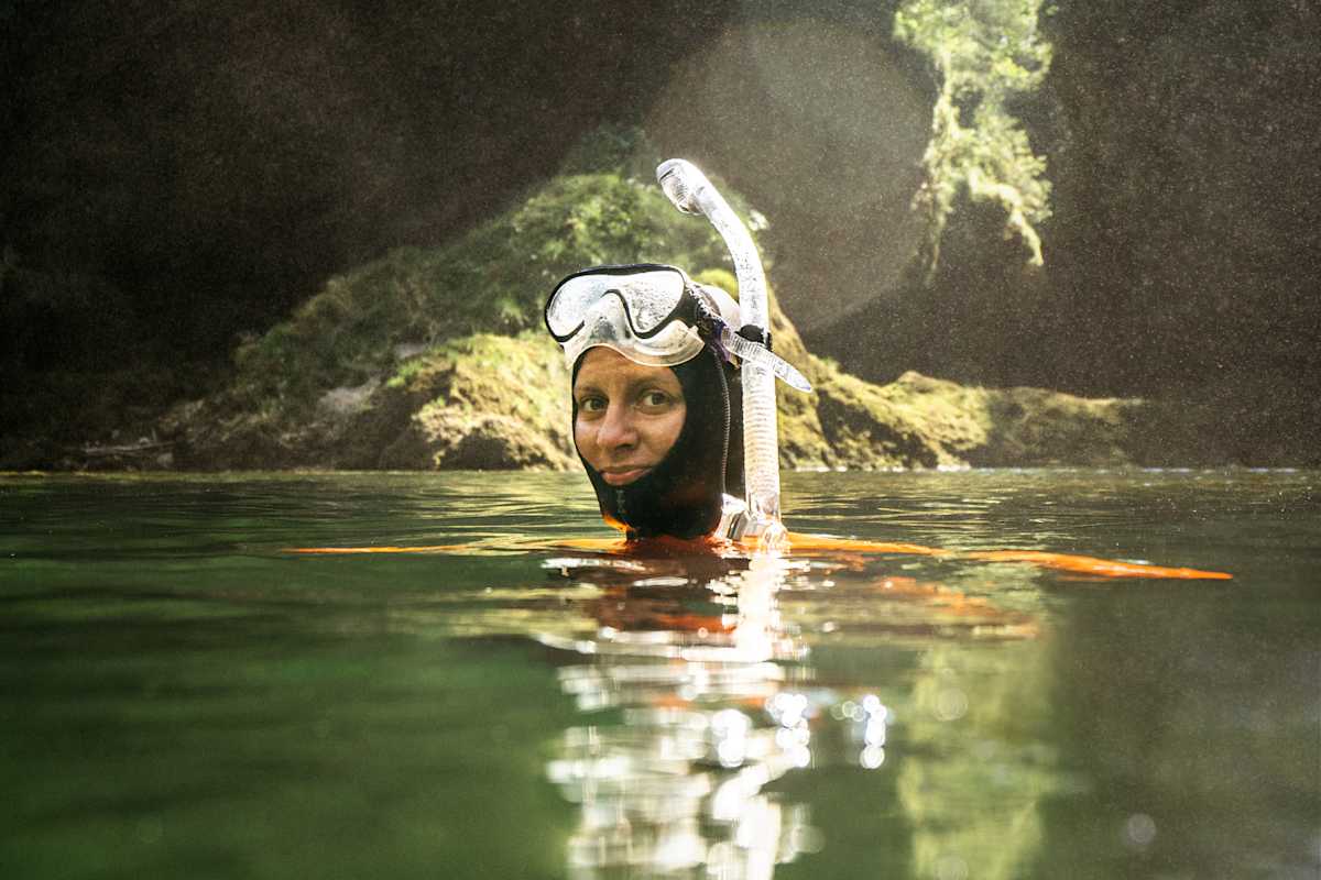 Julia Aigner, Taucherin.