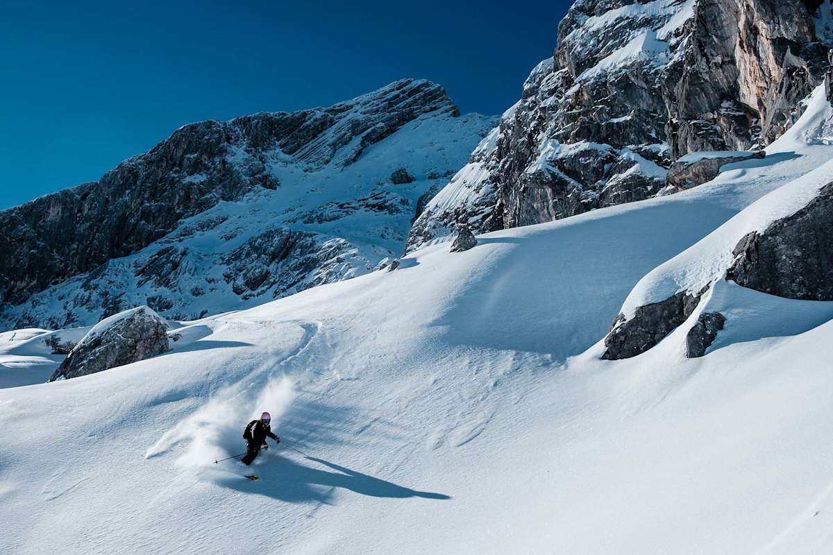 Telemarken abseits der Piste.