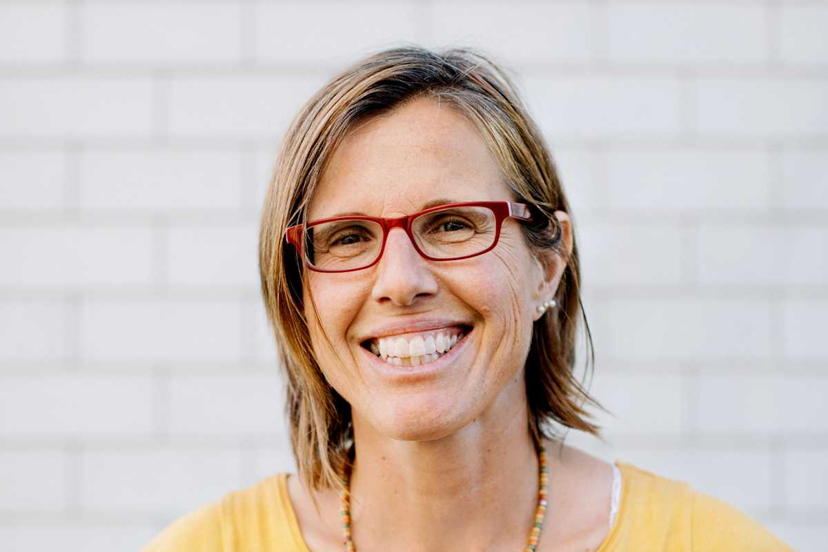 Die Hüttenwirtin Birgit Schopp