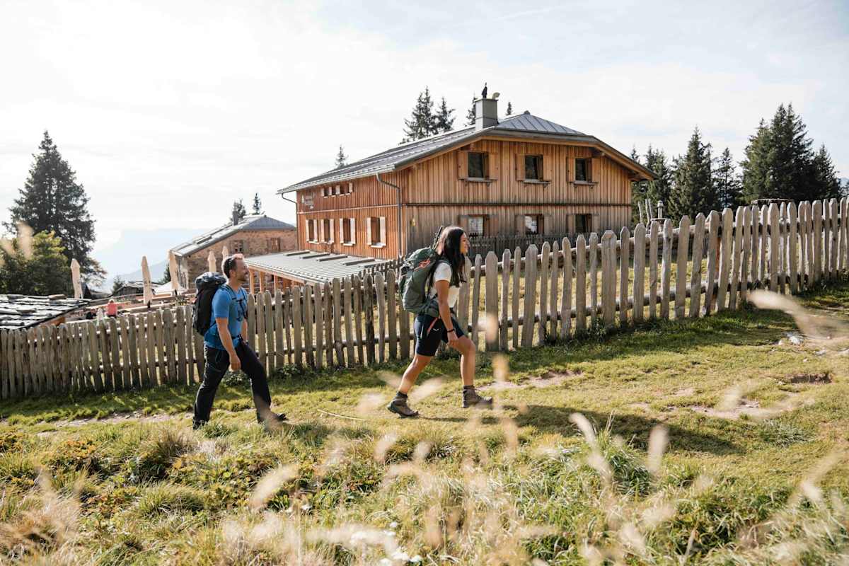 Das Hochganghaus liegt auf der Runde rund um die Spronser Seenplatte.