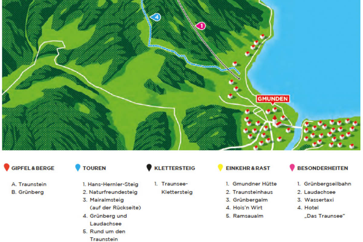 Bergwelten: Rund um den Traunstein Grafik
