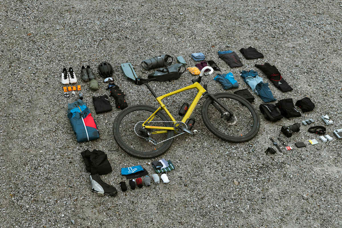 Gepäck fürs Bikepacking in Island