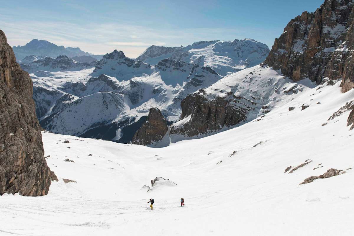 Alpine Schneelandschaft.