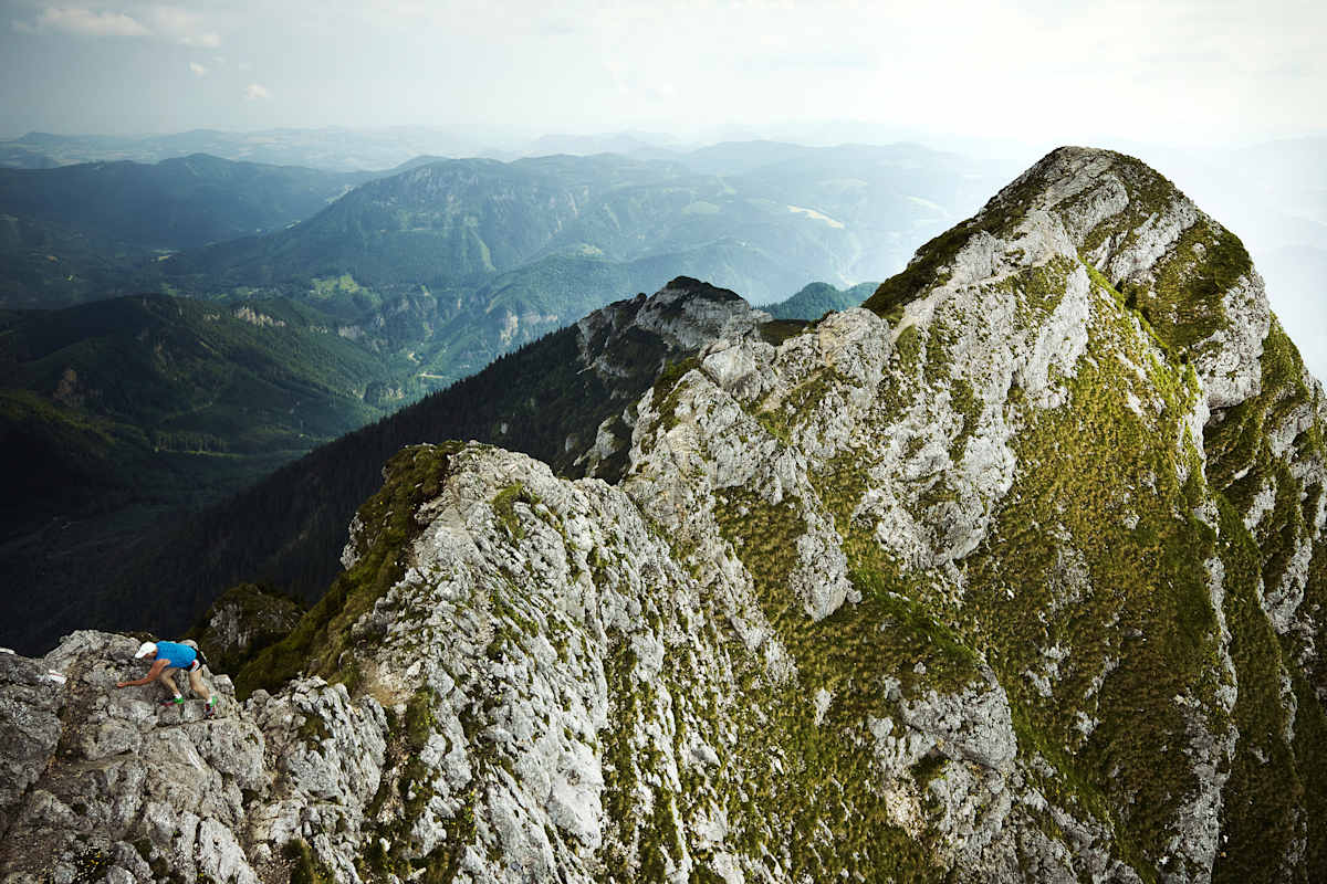 rauher Kamm am Ötscher, Aufstieg, spektakulär