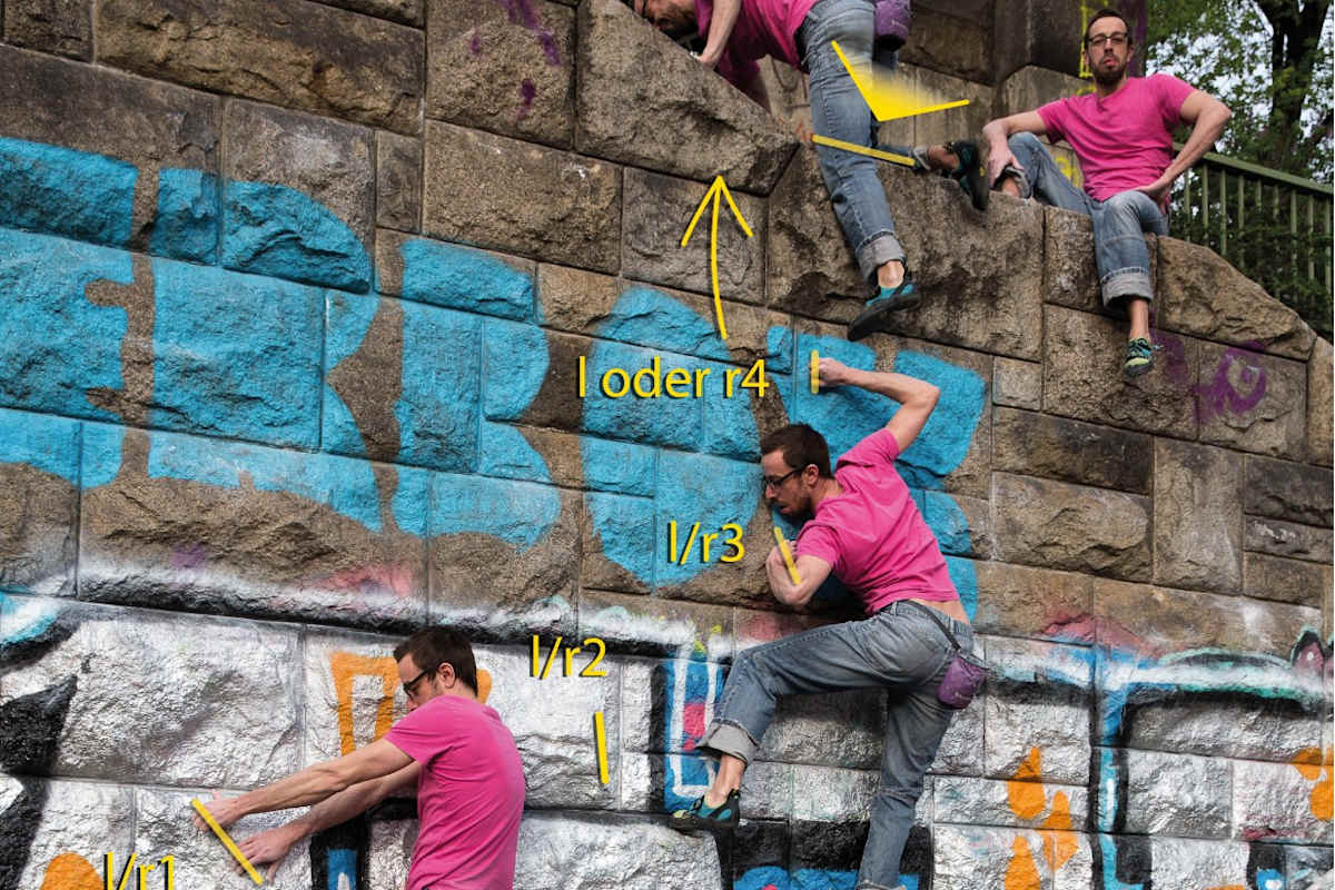Urban Bouldering Wien: Side by Side, Flexwand