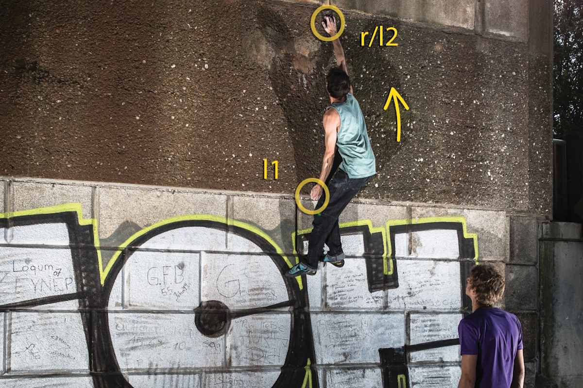 Urban Bouldering Wien: Hole in One, Handelskai