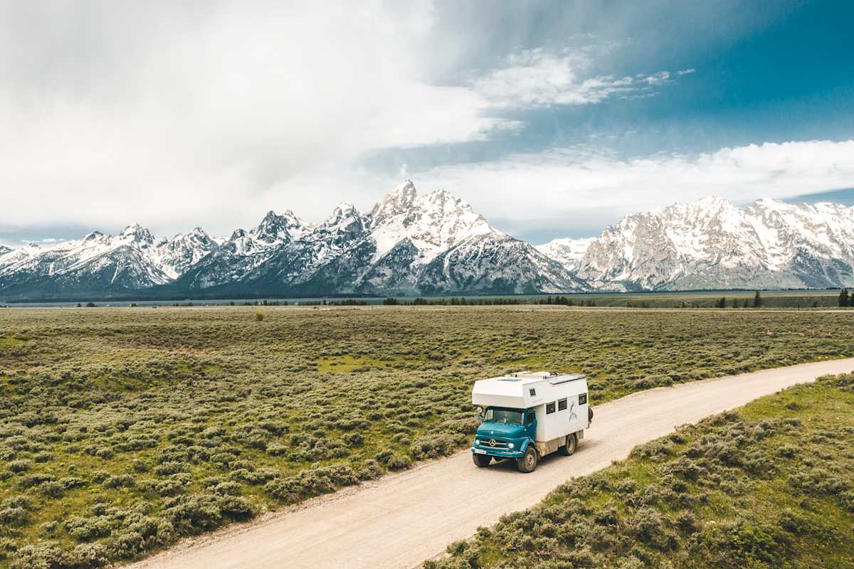 Akela Unterwegs in Wyoming