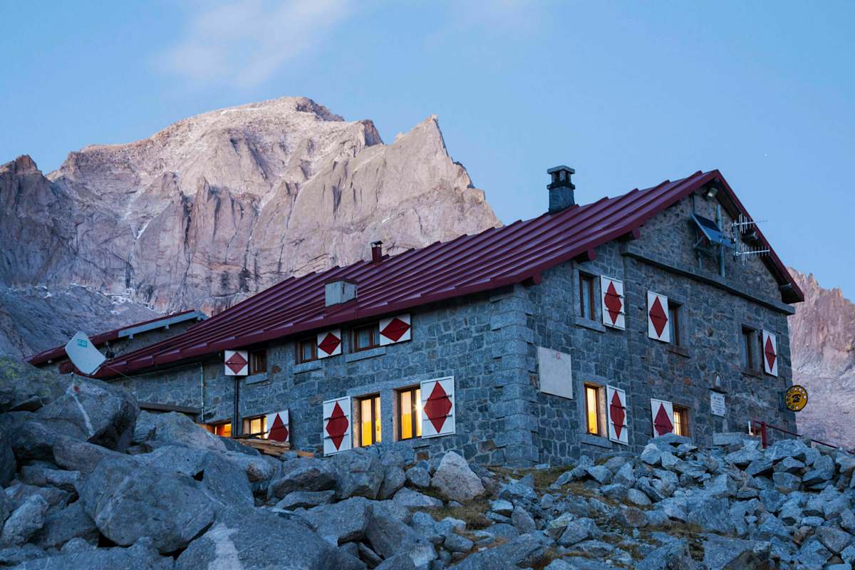 Gianettihütte im Bergell in der Lombardei