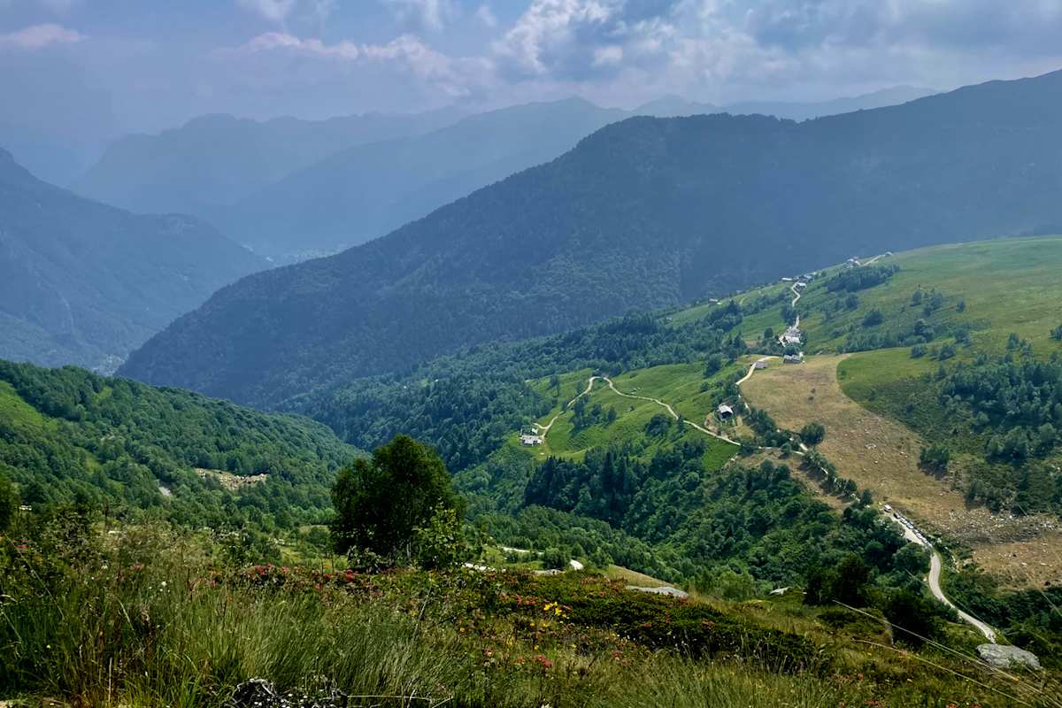 Mit dem Bike oberhalb des Valsesia