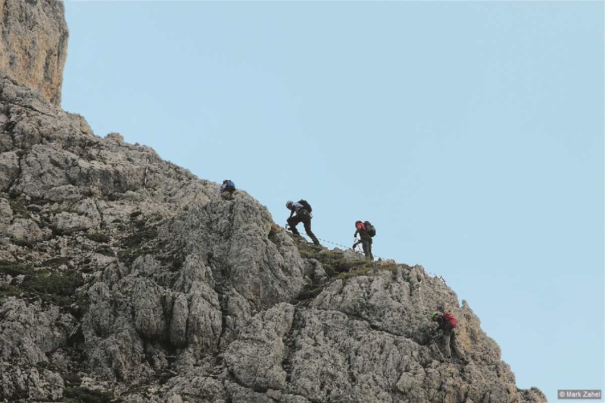 Sportlicher Klettersteig: Via Ferrata della Piramida