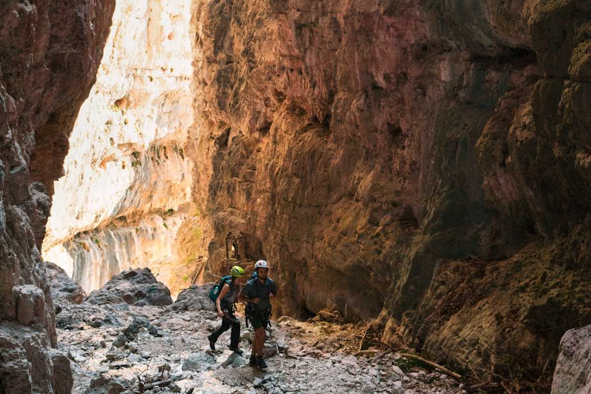 Felsschlucht mit Lichteinfall