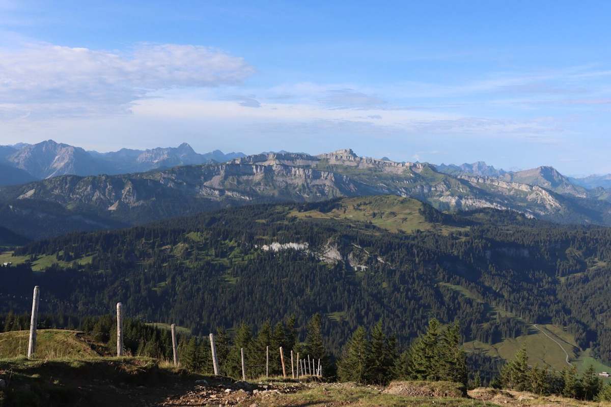 Wunderbare Aussicht von Riedberger Horn