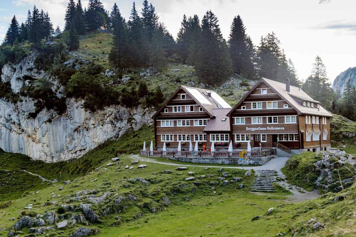Ein Gasthaus auf dem Berg