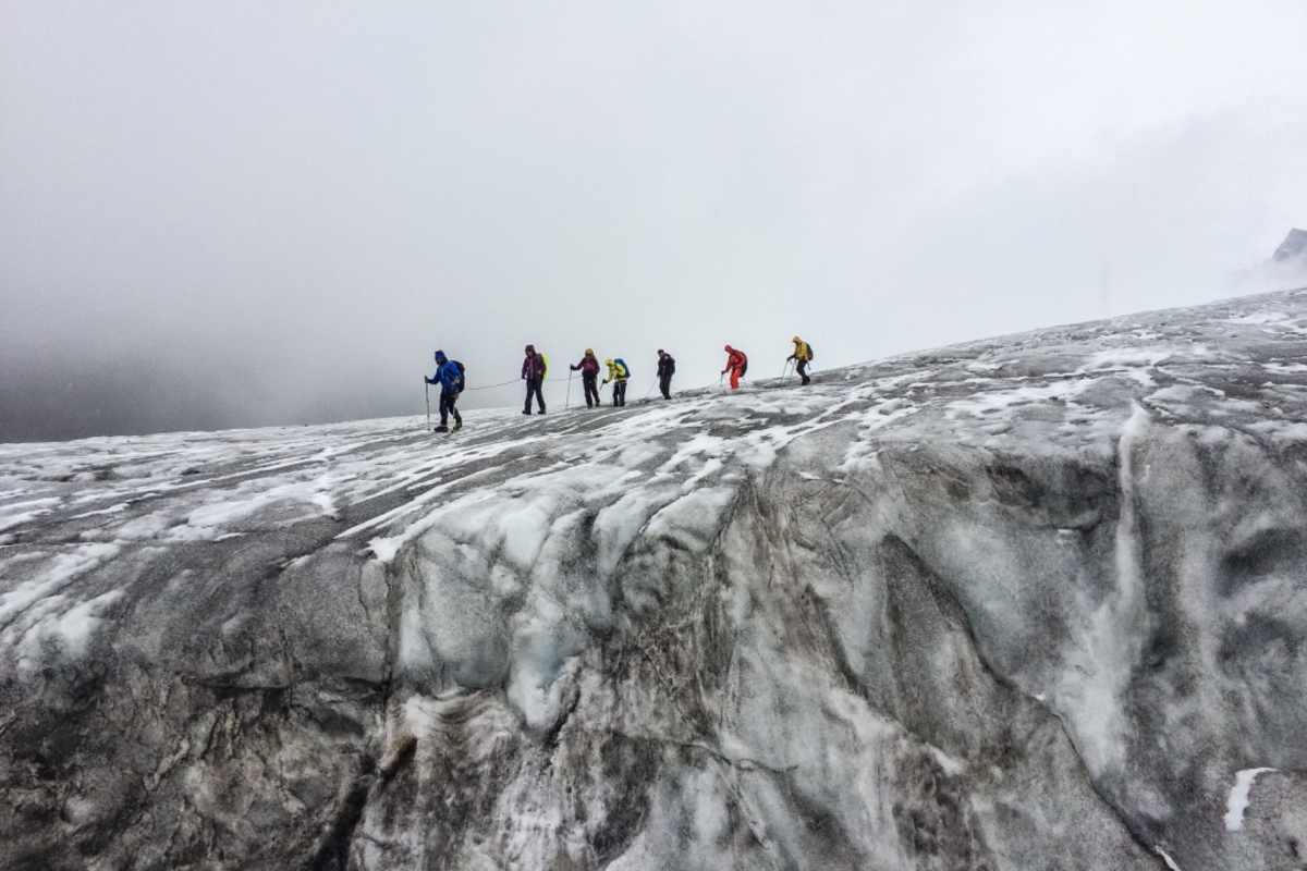 Abstieg über den Taschachferner zum Taschachhaus