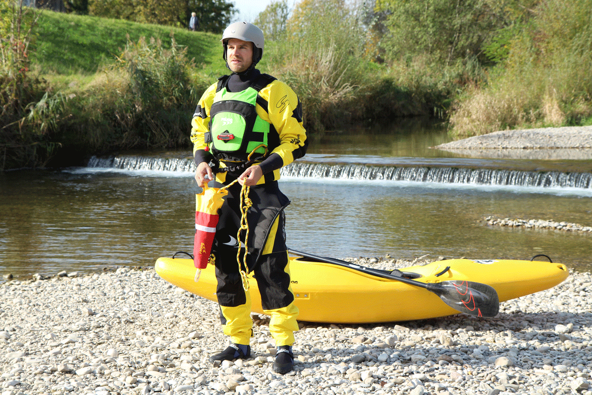 Ein Wurfsack ist unverzichtbarer Bestandteil der Sicherheitsausrüstung