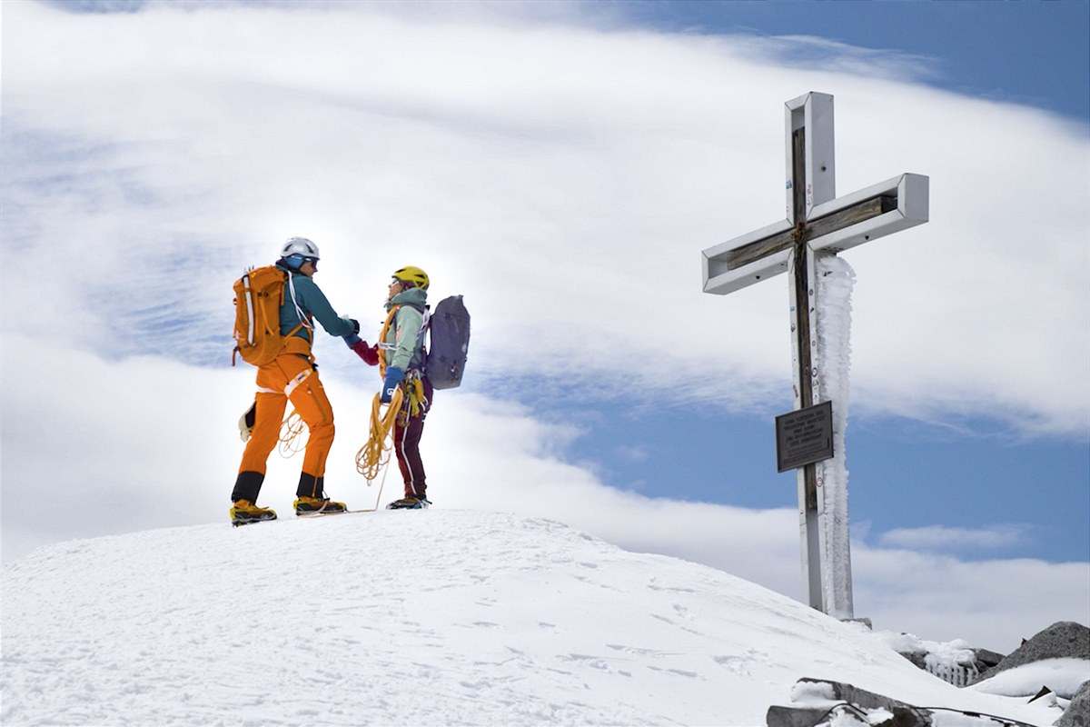 Wolfgang Fasching mit Marlies Czerny am Großvenediger