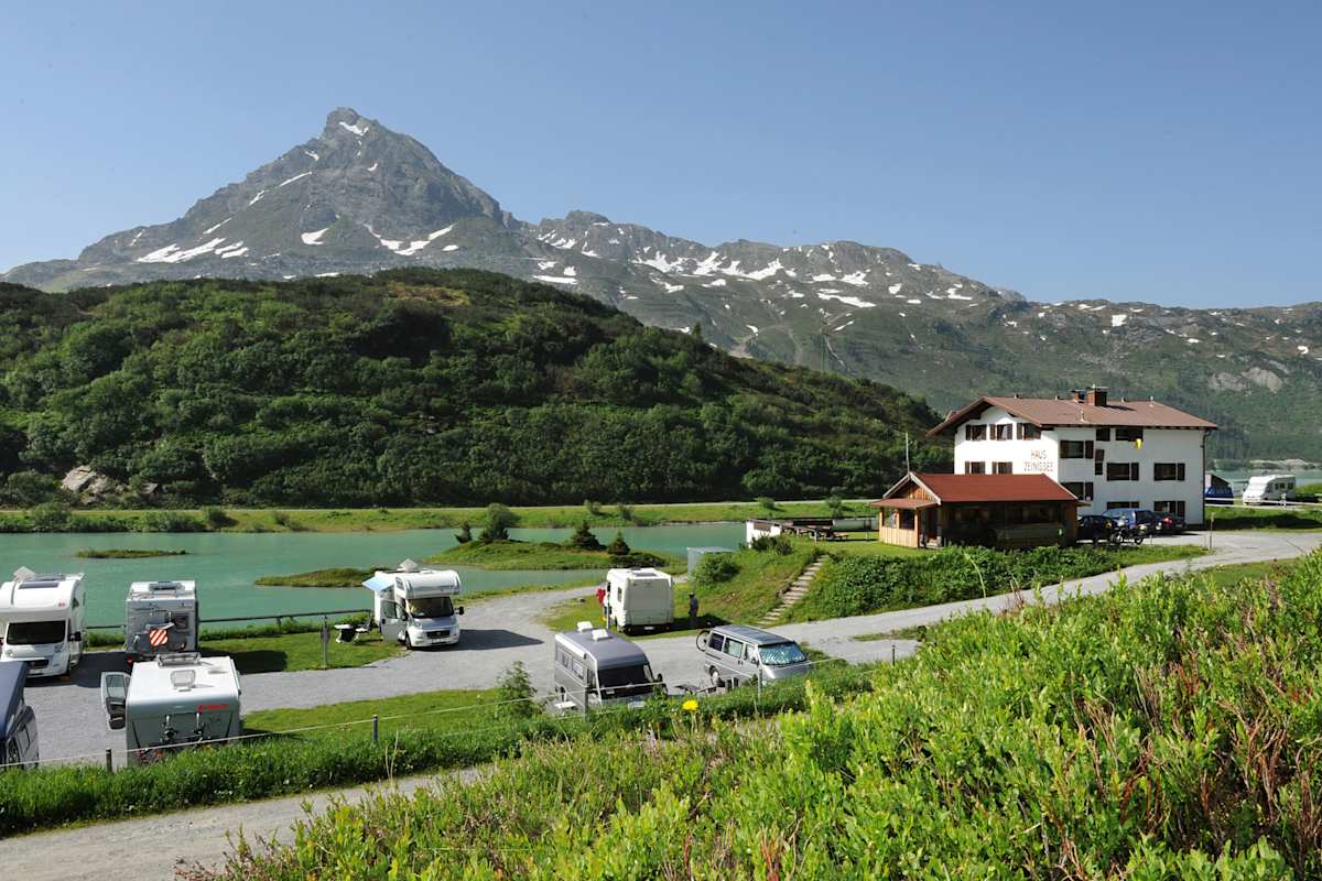 Camping am Zeinissee in Galtür