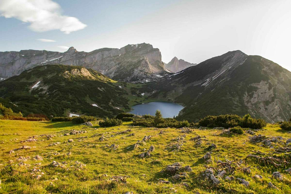 Der wunderschöne und abgelegene Ziereiner See im Rofan.