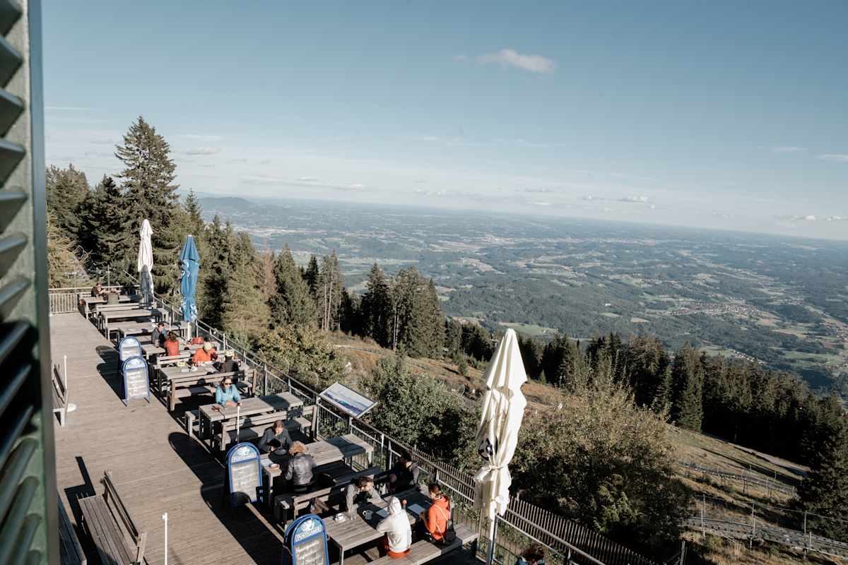 Herrlicher Ausblick von der Terrasse