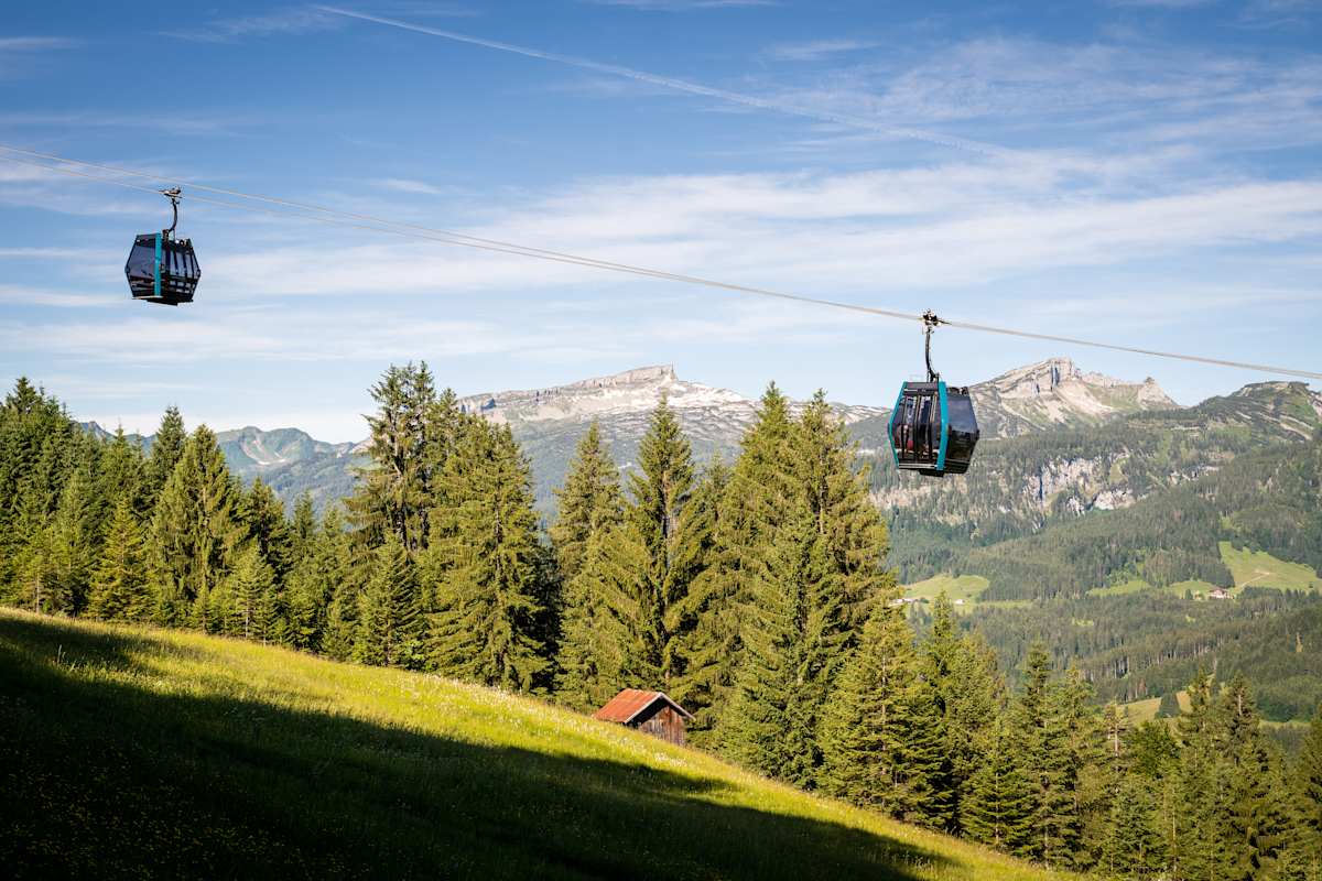 Gondeln der Sollereckbahn in oberstdorf