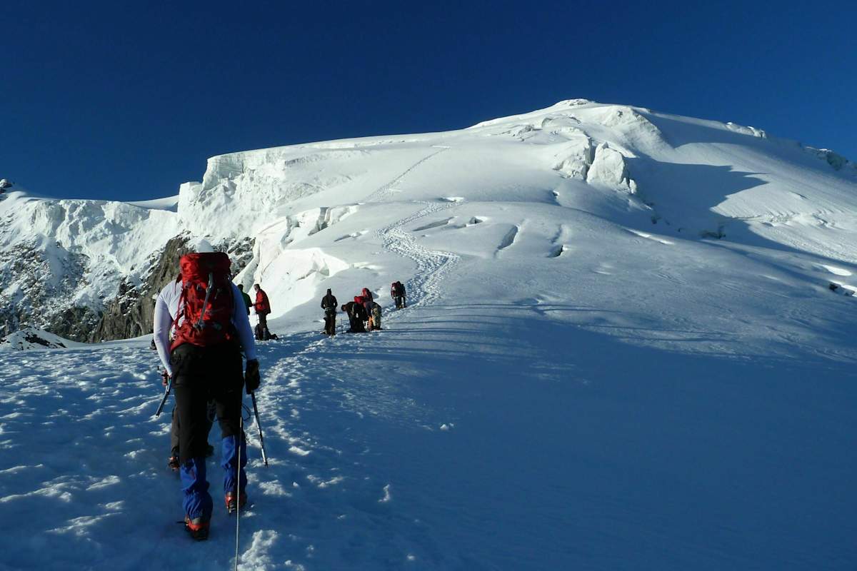 Oberhalb des Biwaks Richtung Ortler