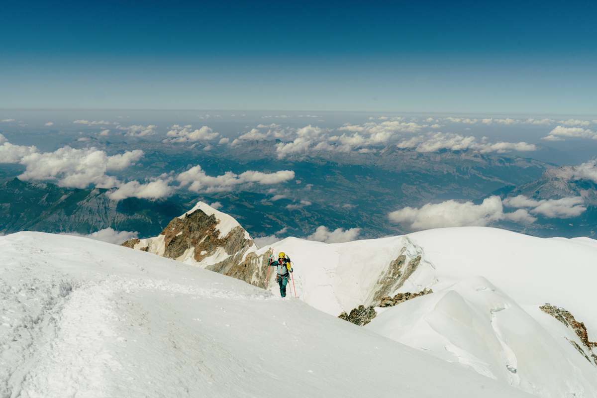 Mont Blanc Gruppe , Frankreich - am Bossesgrat