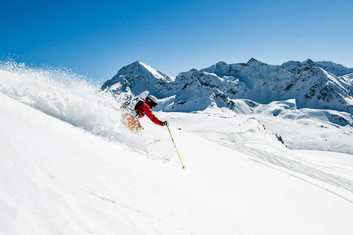 Abfahrt Grieskogelscharte in Kühtai