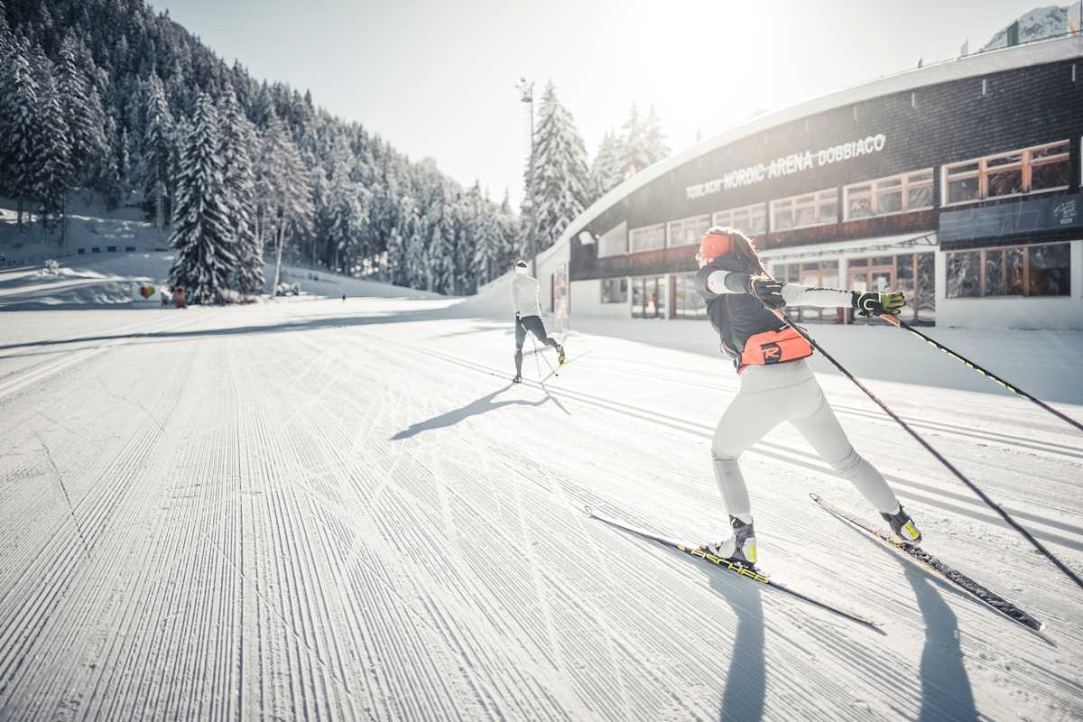 Langlaufstadium Toblach