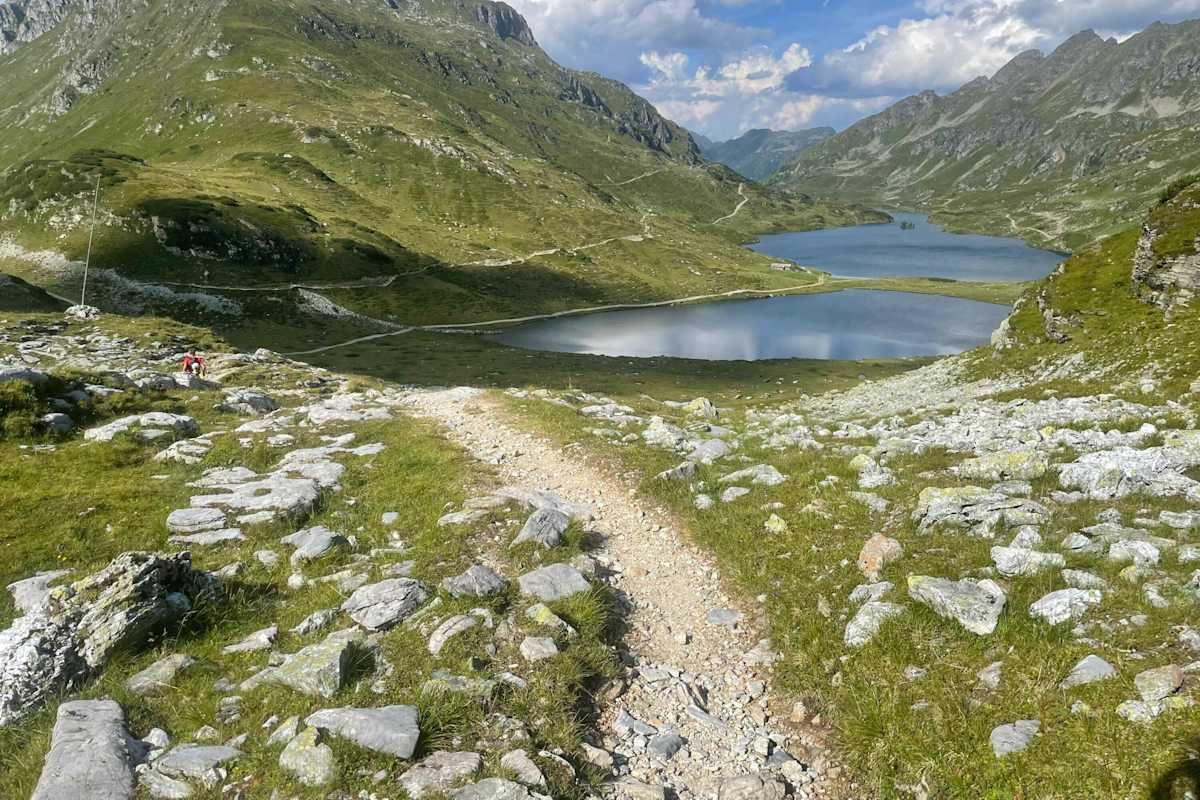 Kurz vor dem Ziel auf Etappe 2 der Lungauer Tauern Krone - die Giglachseen.