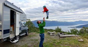 Campen mit Kindern in Norwegen