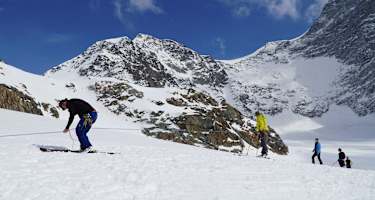 Spaltenrettung am Gletscher: Mannschaftszug