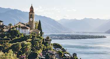 Der Ort Ascona am Lago Maggiore im Schweizer Tessin.