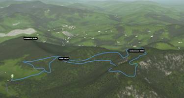 Bergwelten: 3D-Kartenausschnitt der Wanderung auf die Lindaumauer