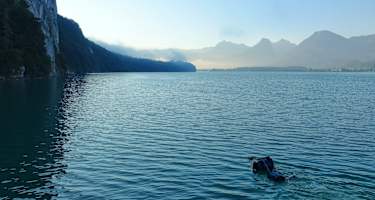 Klettertour Seenot Wolfangsee Bergwelten
