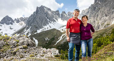 Buggy und Jutta Reich von der Steinseehütte