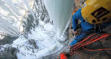 Christian Holzer in der Steinernen Jungfrau