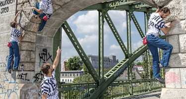 Urban Bouldering Wien: Der Nasenbogen, Döblinger Steg