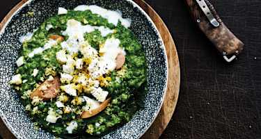 Outdoor-Rezept Erbsensuppe