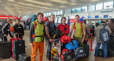 Flughafen Eiskletterer