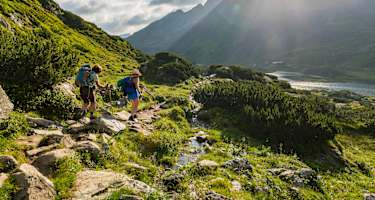 Weg zu den Giglachseen am Schladminger Tauern Höhenweg