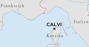 Korsika im Mittelmeer