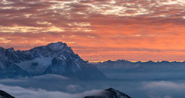 Zugspitze Sonnenuntergang
