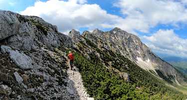Bergsteiger am Rauhen Kamm auf den Ötscher